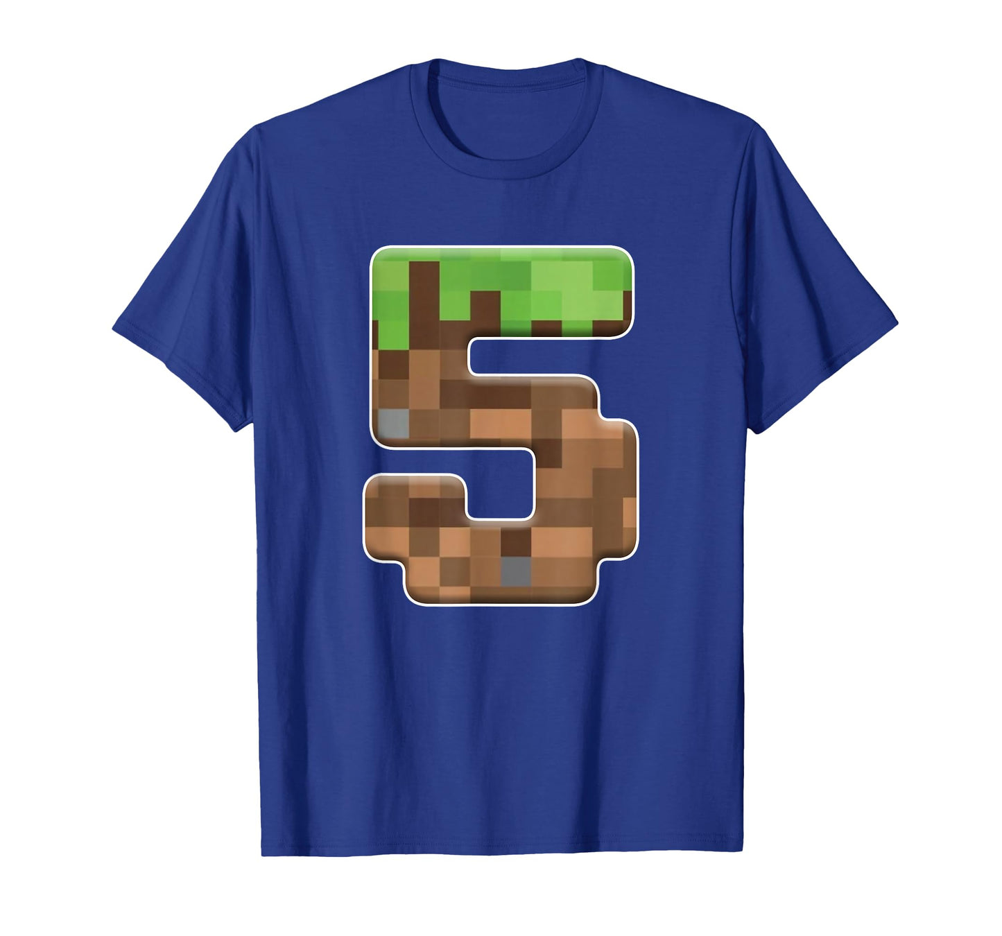 5th Birthday Boy 5 Years Old Bday Boy Game Pixel Number T-Shirt