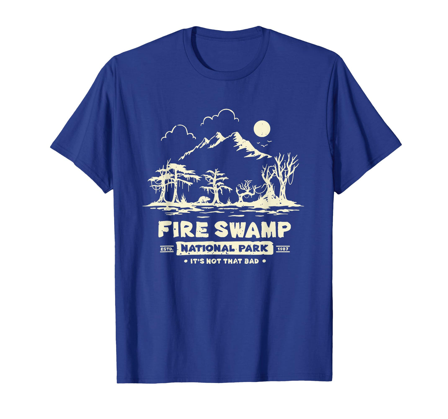 Vintage Fire Swamp National Park Camping Hiking Mountain T-Shirt