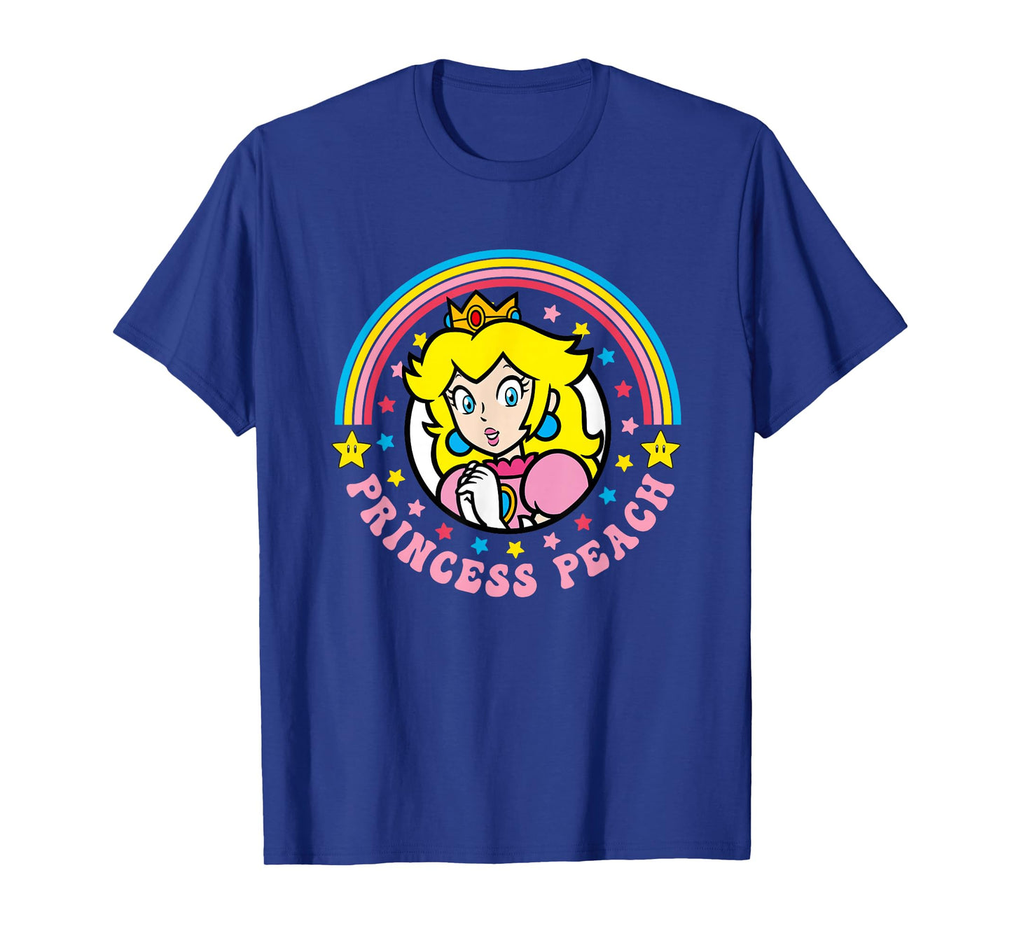 Super Mario Bros Rainbow Princess Peach Power Up T-Shirt