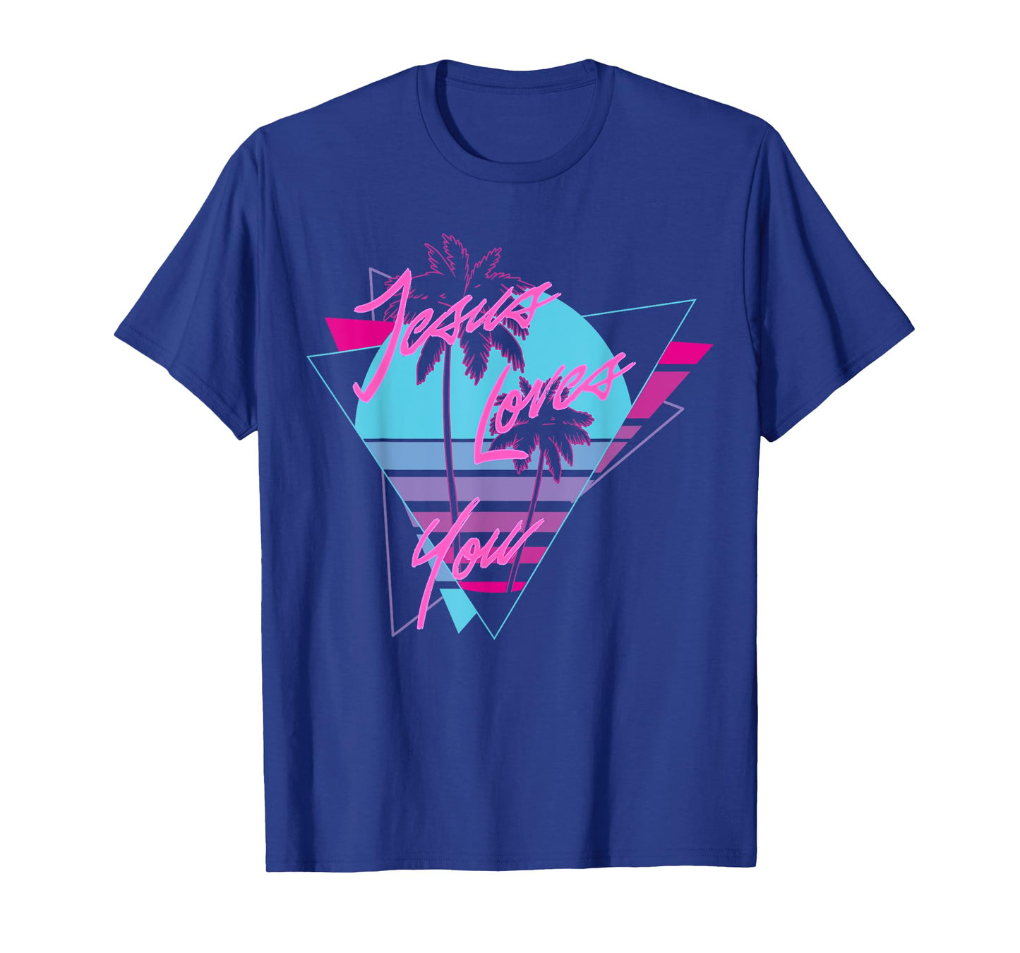 Jesus Loves You 80's Vaporwave Aesthetic Christian T-Shirt