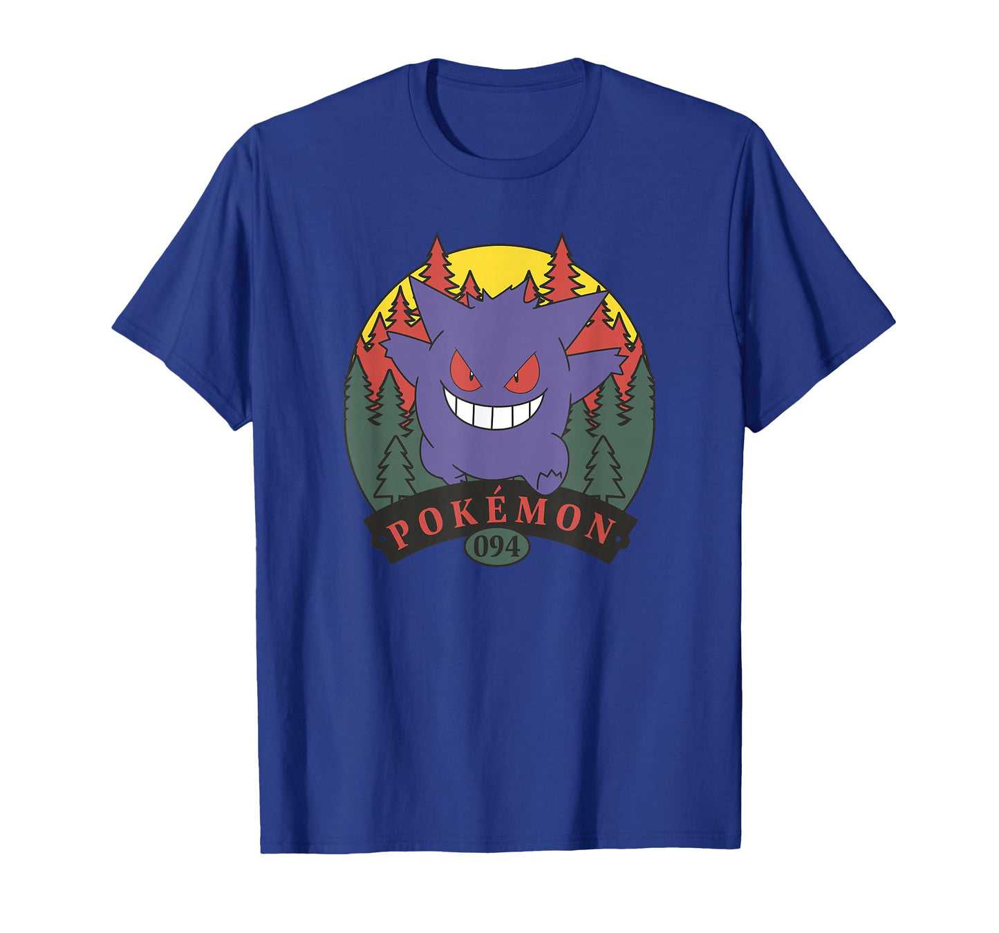 Pokémon 094 Gengar Outdoor Adventure Forest Park Badge T-Shirt