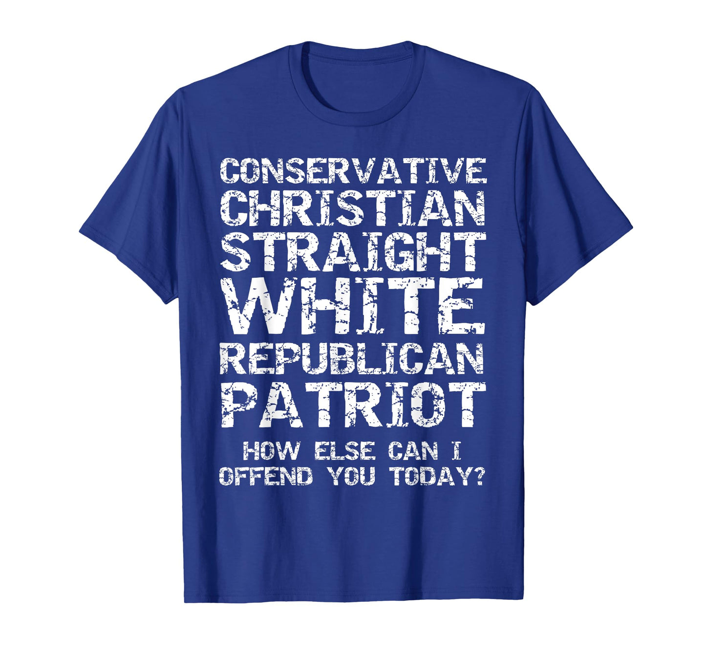 Conservative Christian Straight White Republican Patriot T-Shirt
