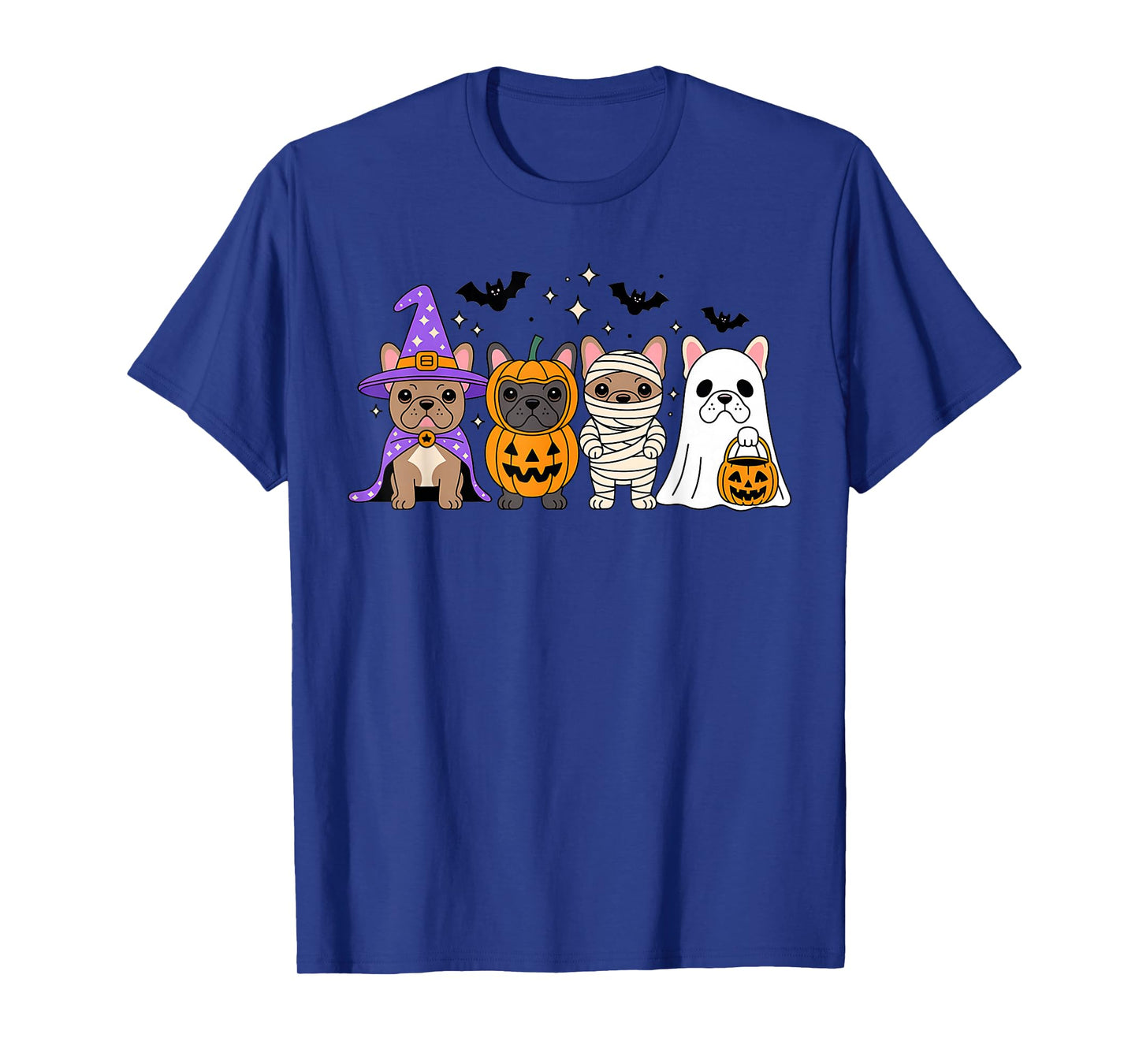 Funny French Bulldog Halloween Party Dogs Trick or Treat T-Shirt