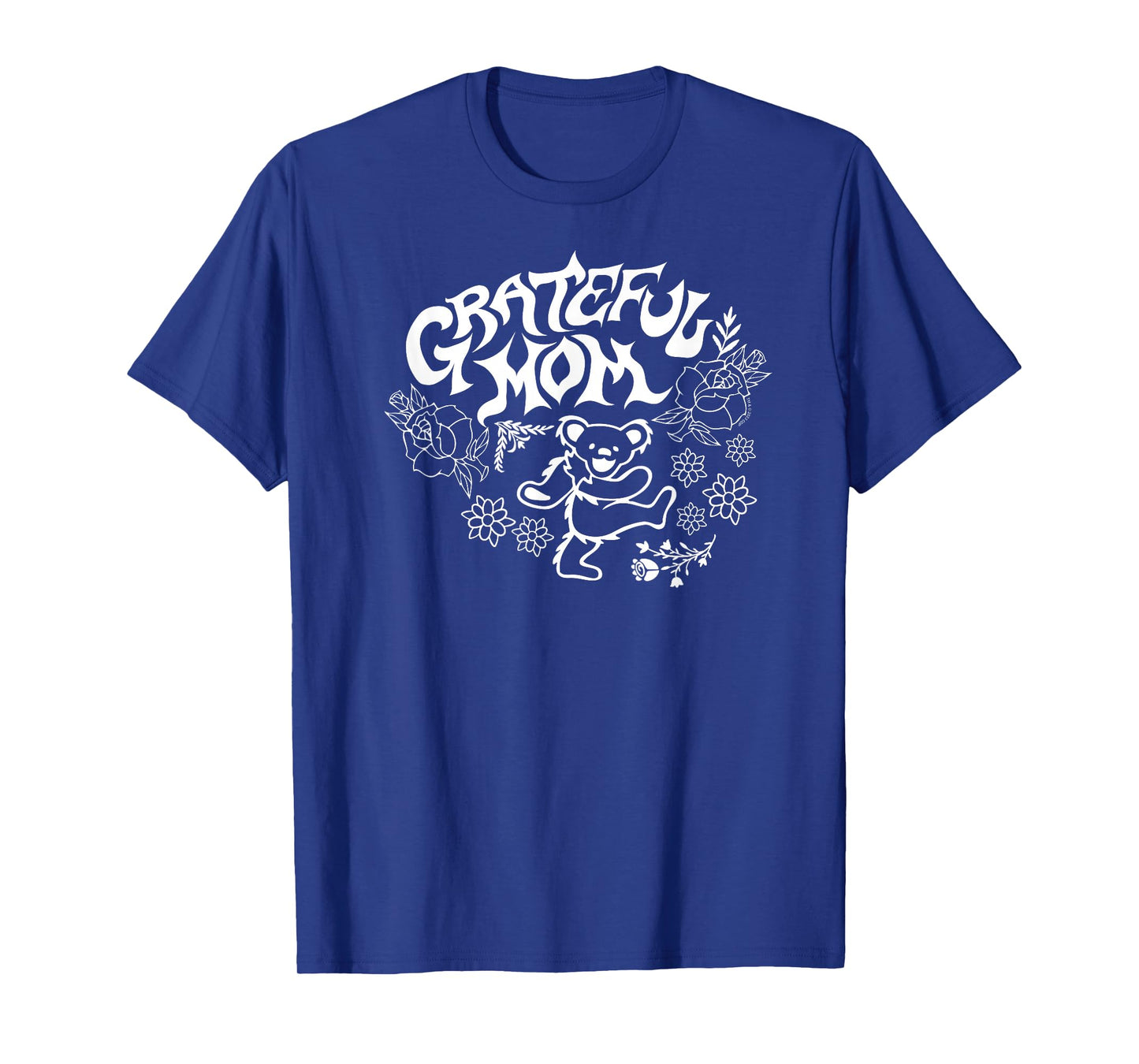Grateful Dead Grateful Mom Dancing Bear and Flowers Band T-Shirt