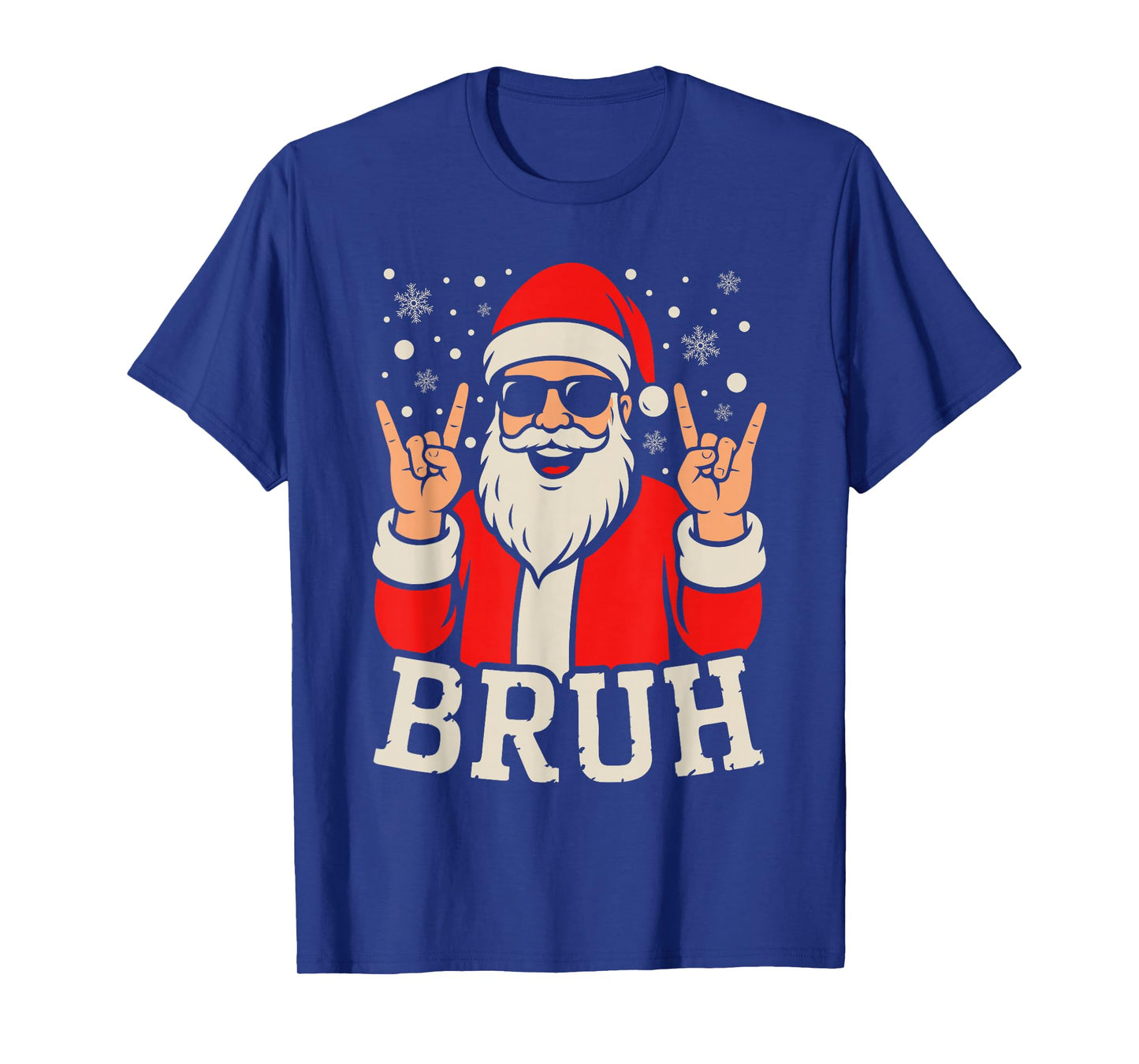 Christmas Bruh Meme Funny Santa Claus Teen Boys Kids T-Shirt