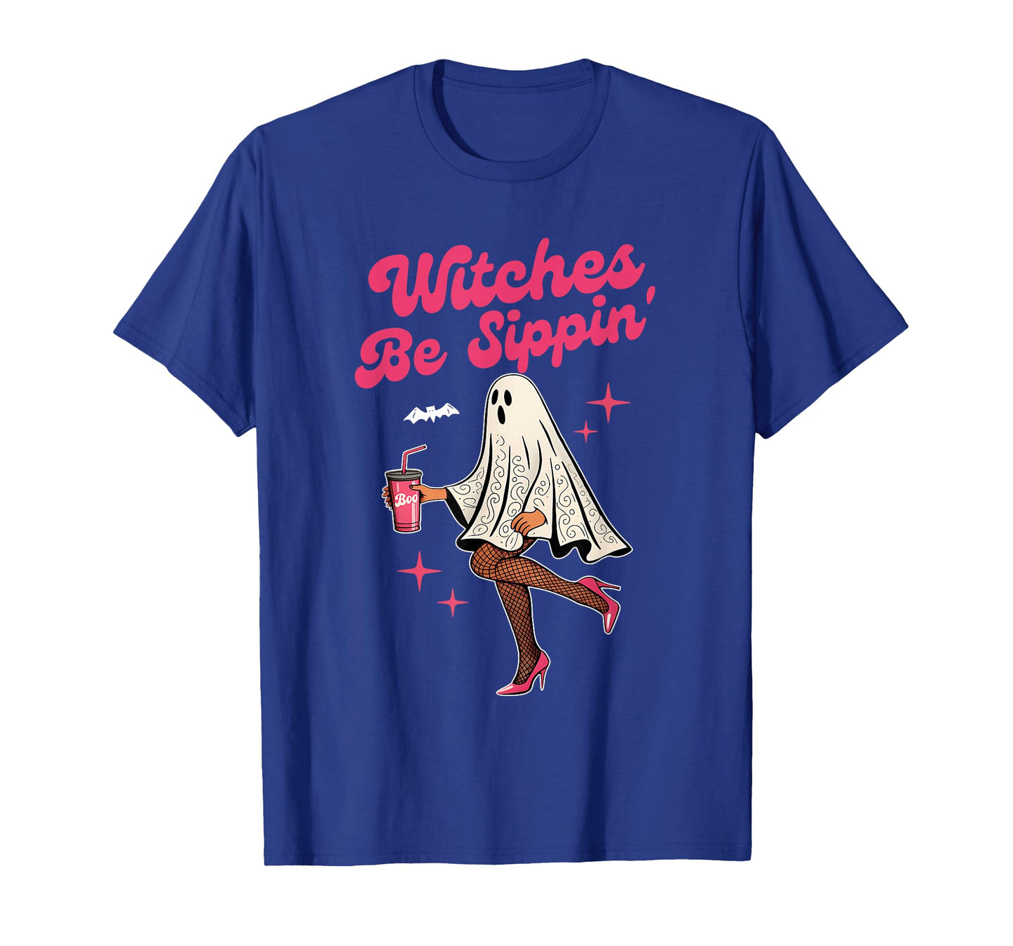 Witches Be Sippin' Funny Ghost Halloween Design T-Shirt