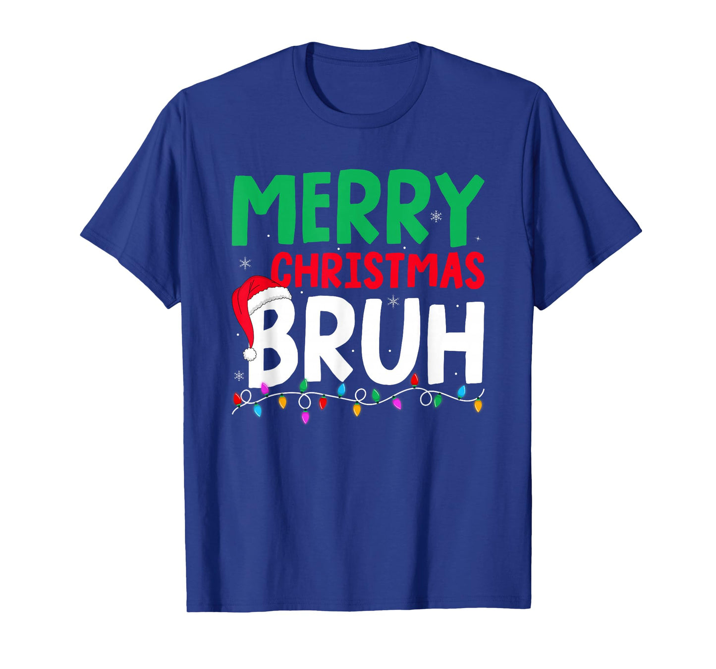 Merry Christmas Bruh Santa Xmas Family Teens Boys Christmas T-Shirt