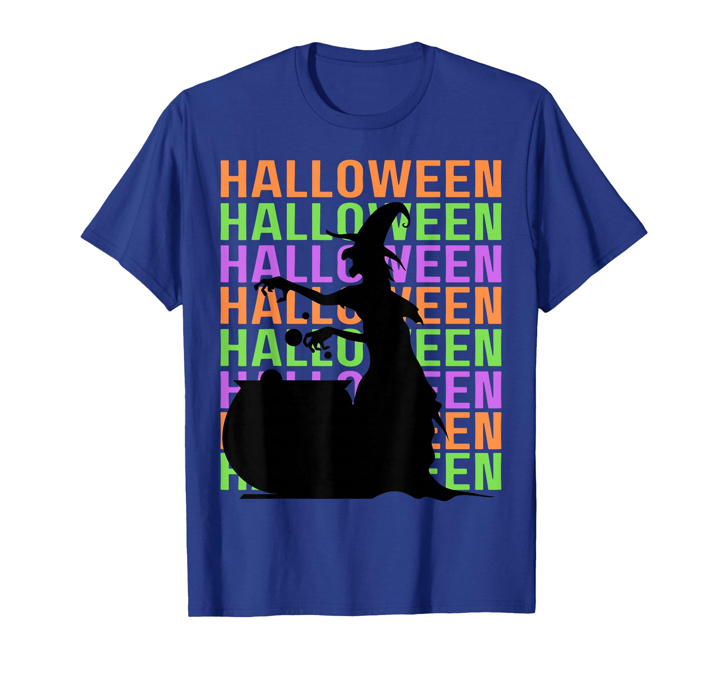 Funny Black Witch Halloween Costume Men Women Kid Girl Boy T-Shirt
