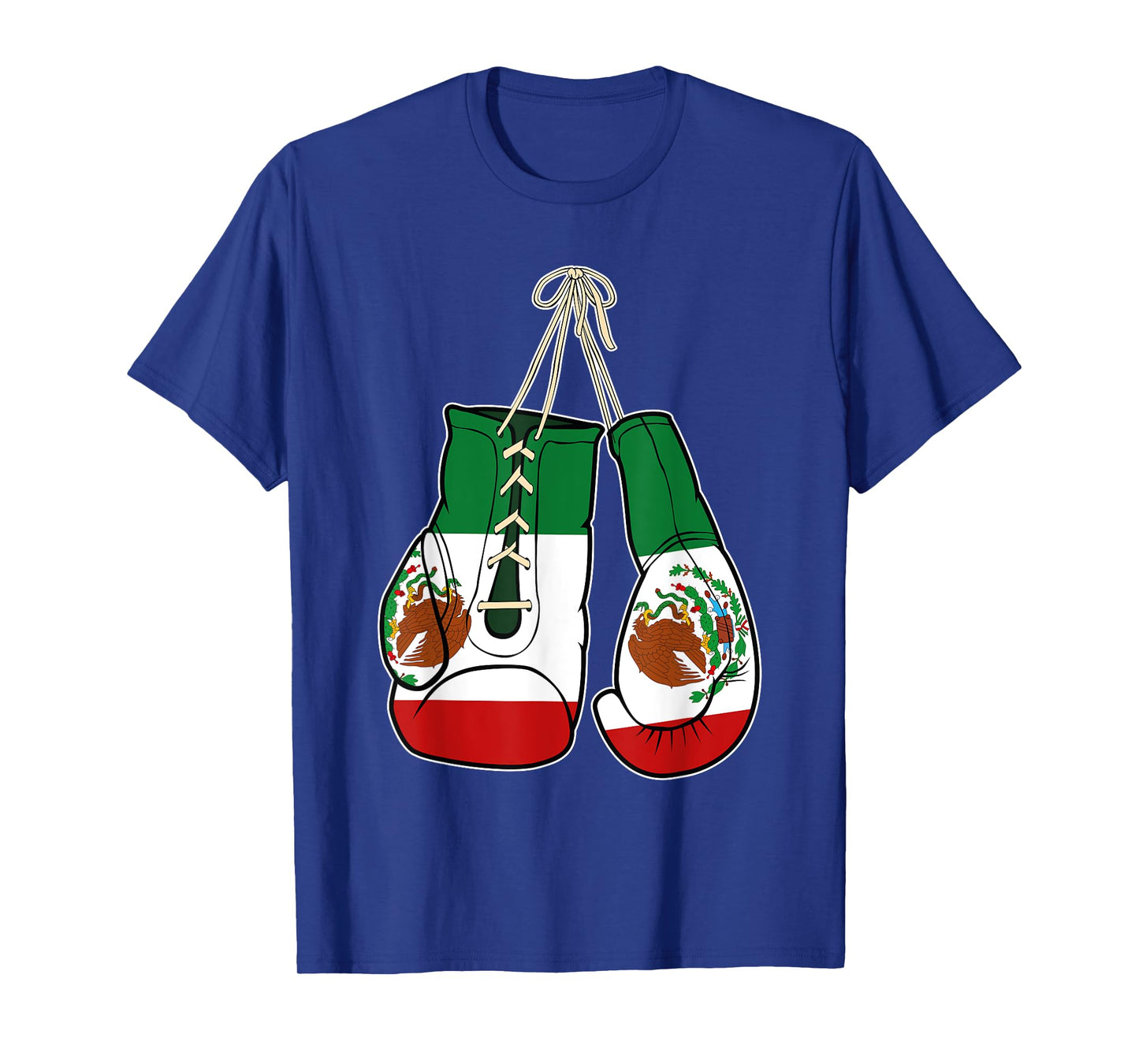 Boxing Gloves Mexico Flag Kickboxer Combat Fighter T-Shirt