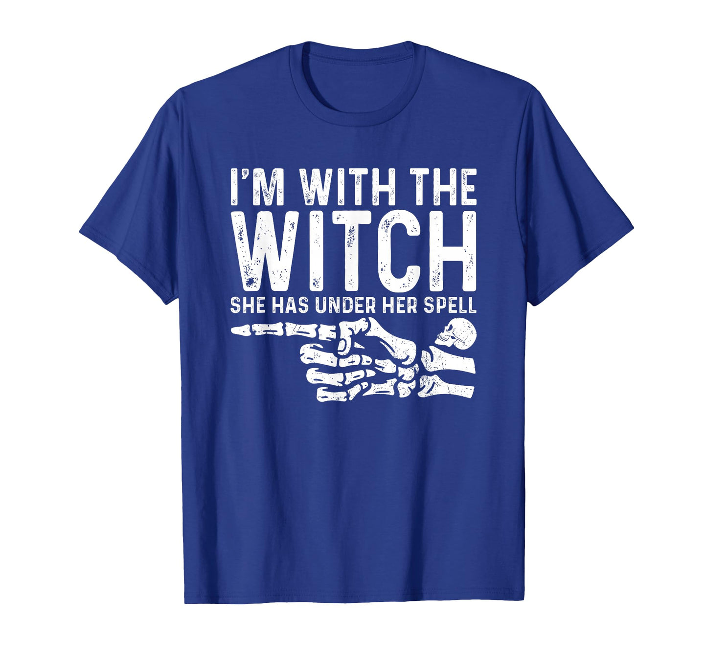I'm with The Witch Funny Halloween Couple Costume Party T-Shirt