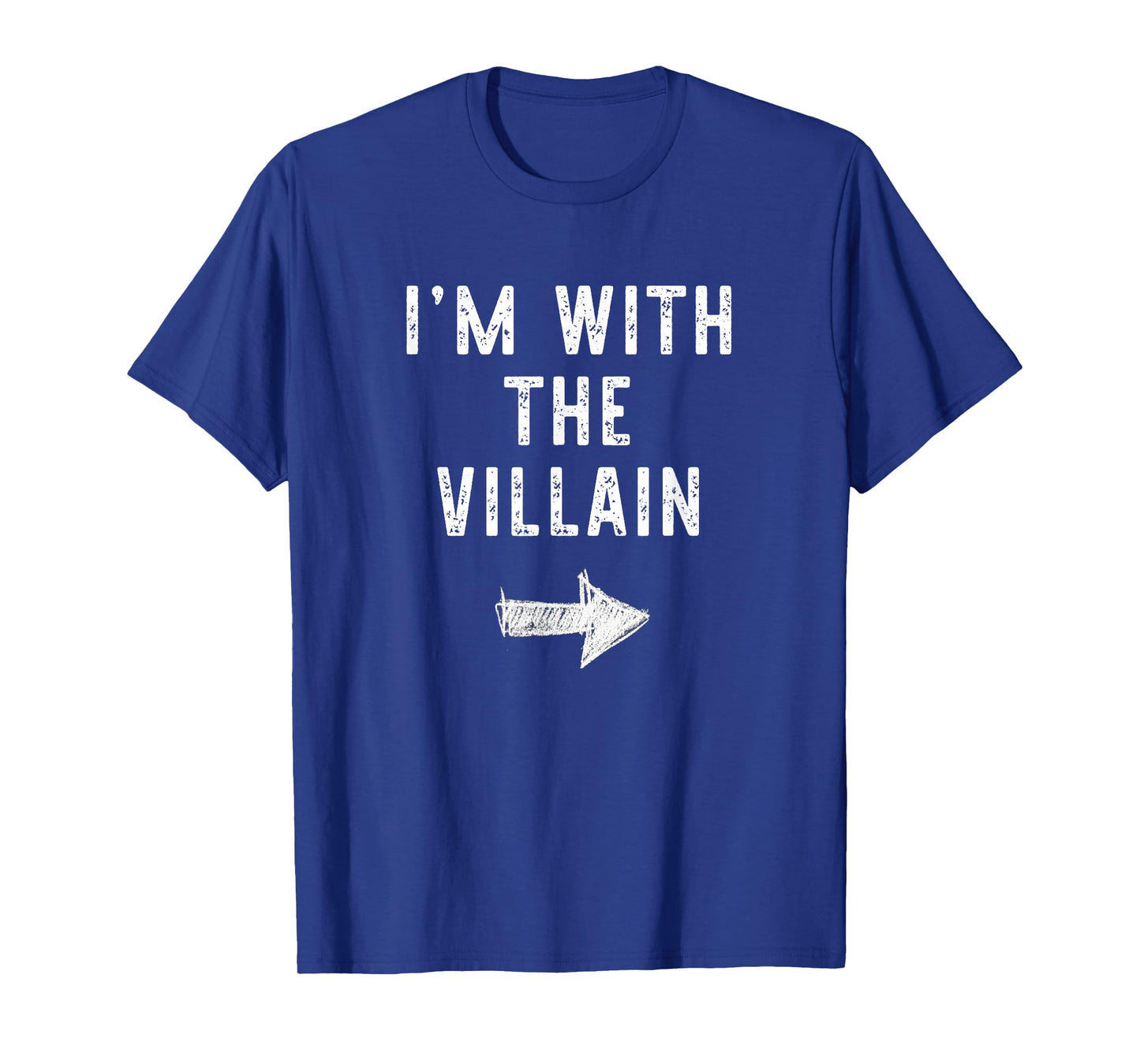 I’m With The Villain Funny Halloween Couple Costume T-Shirt