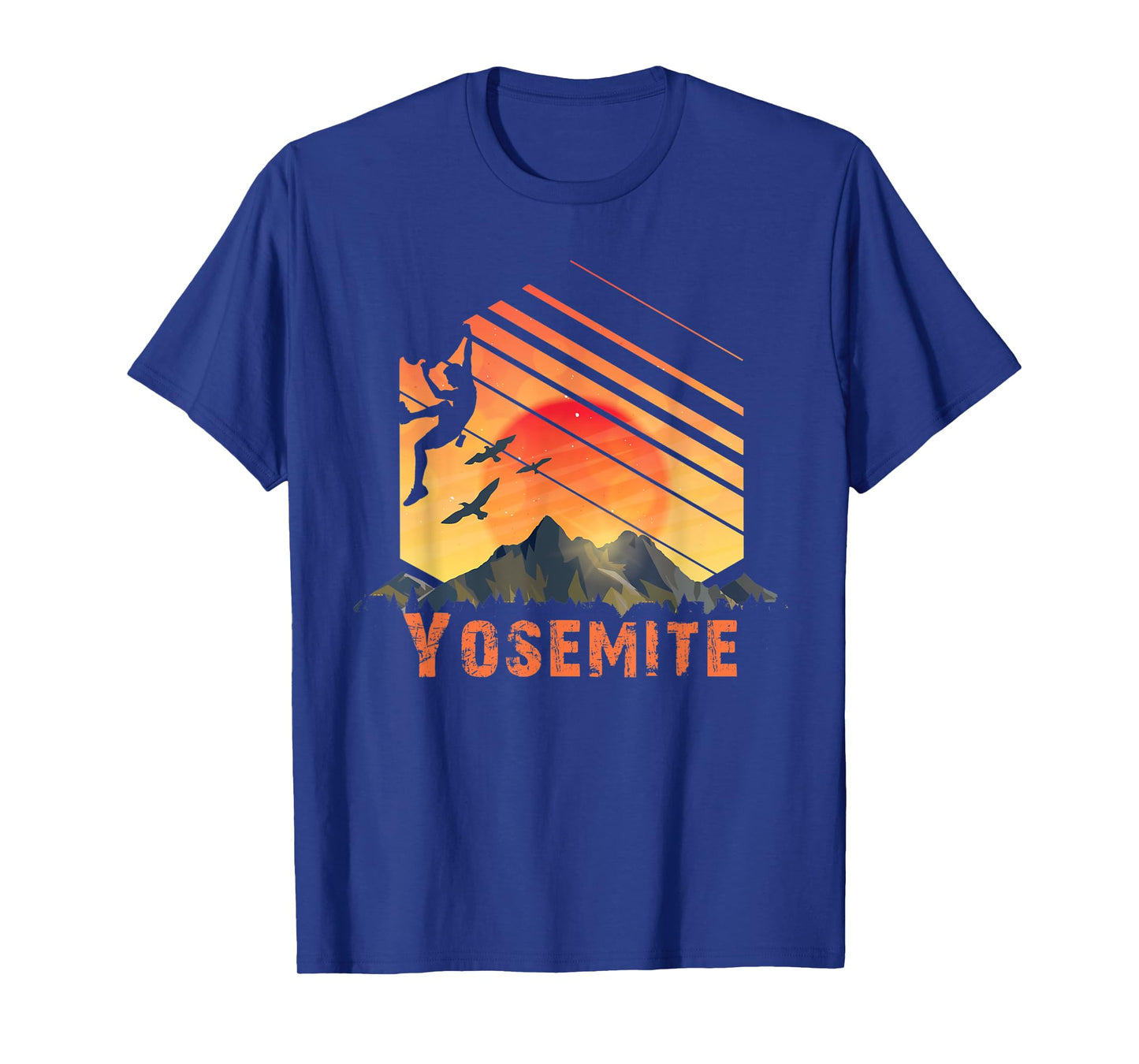 Yosemite N.P. Rock Climbing, Bouldering and Hiking T-Shirt