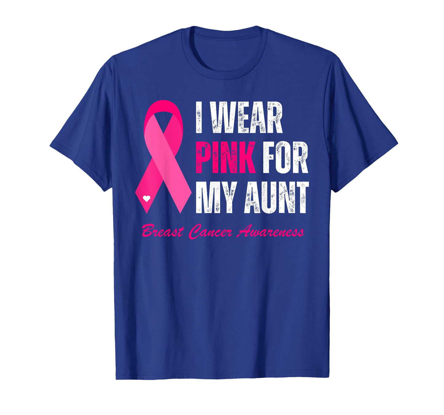 Vintage I Wear Pink For My Aunt Breast Cancer Awareness T-Shirt