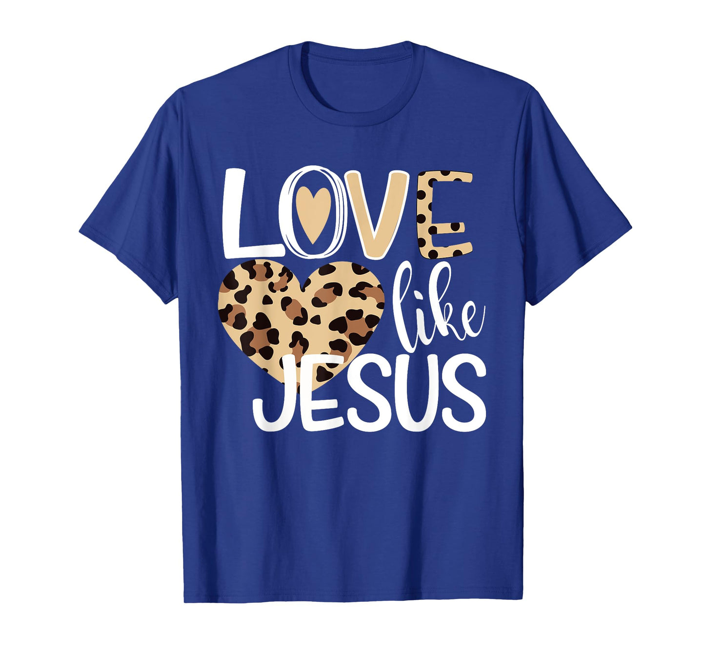 Love Like Jesus Leopard Print T-Shirt
