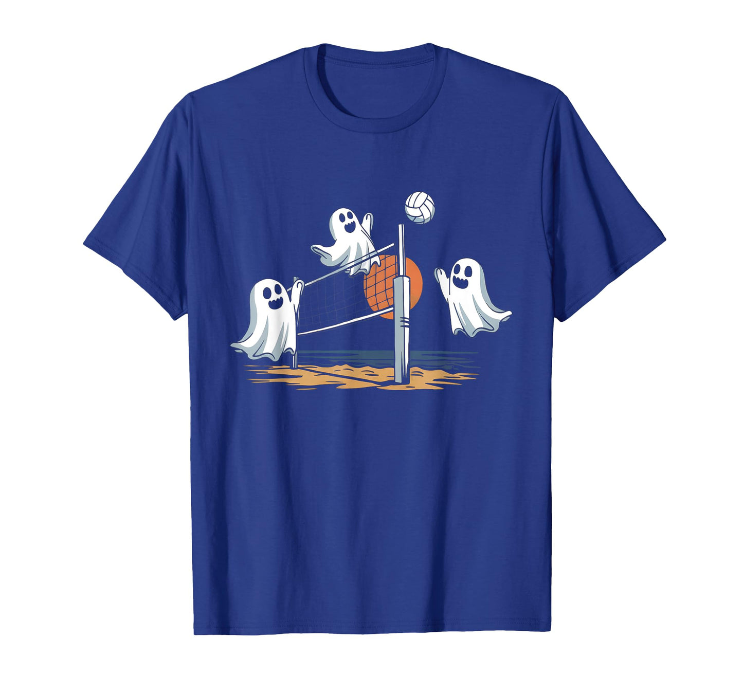Funny Volleyball Halloween Ghost-Volleyball Sports Lovers T-Shirt