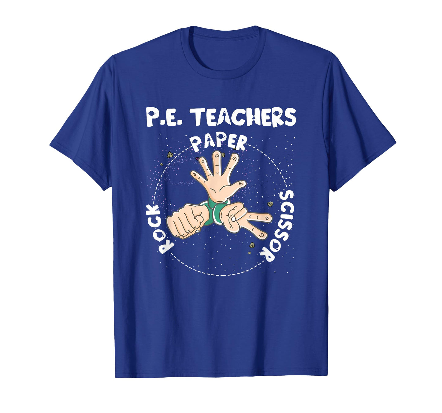 Funny Physical Education PE Teacher Rock Paper Scissor T-Shirt