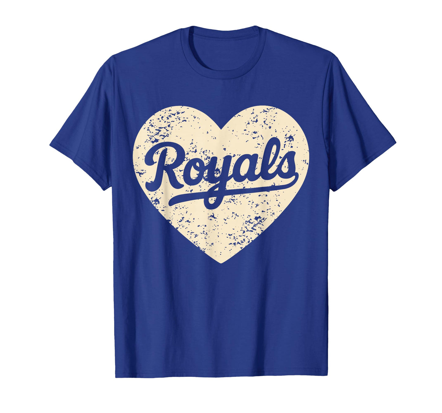 Retro Royals Heart Distressed Style Gift For Men Women T-Shirt