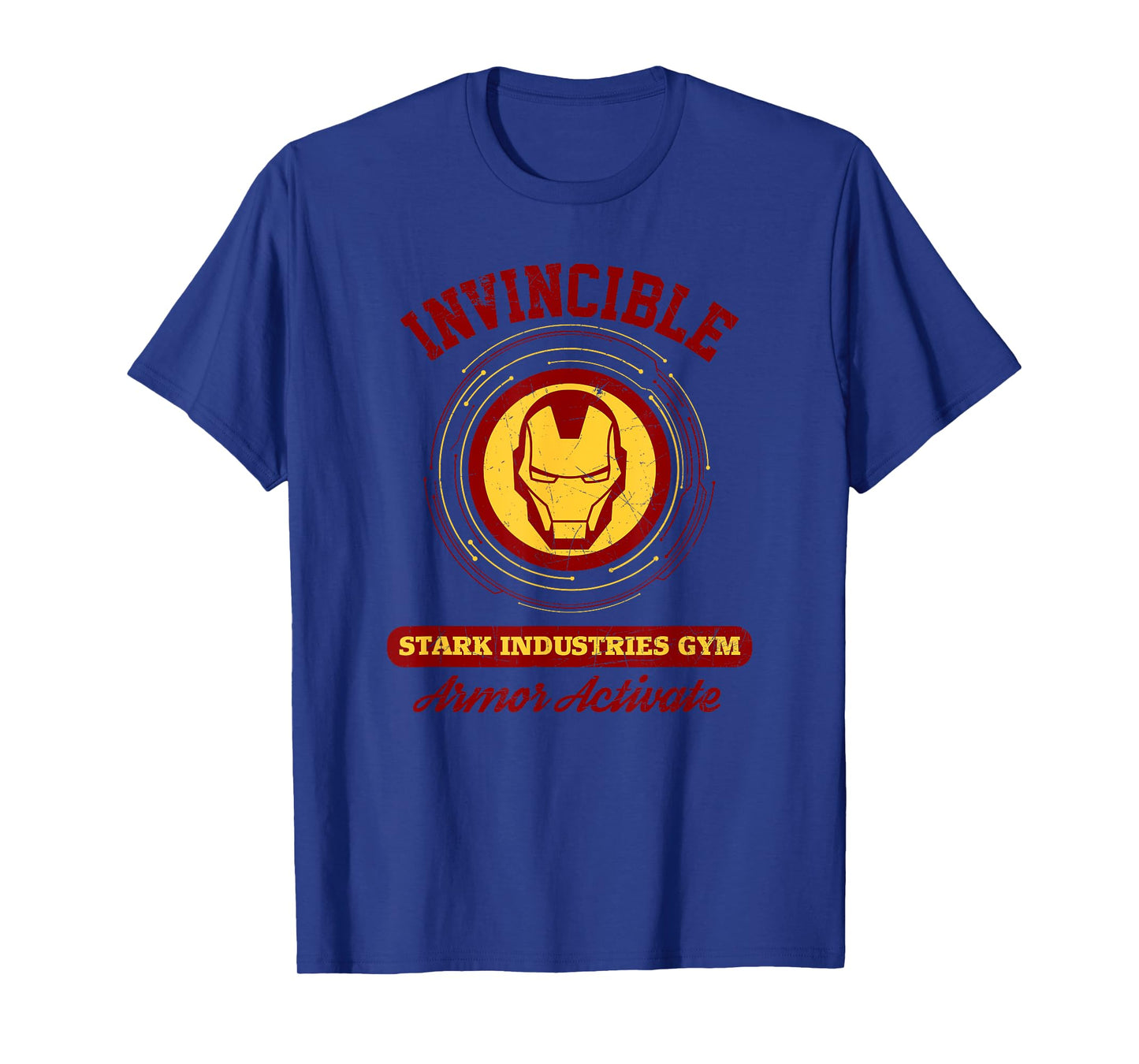 Marvel Iron Man Invincible Stark Industries Gym T-Shirt