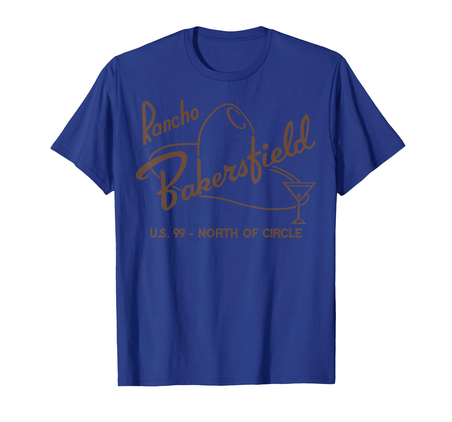 Vintage Rancho Bakersfield Retro Defunct Motel California T-Shirt
