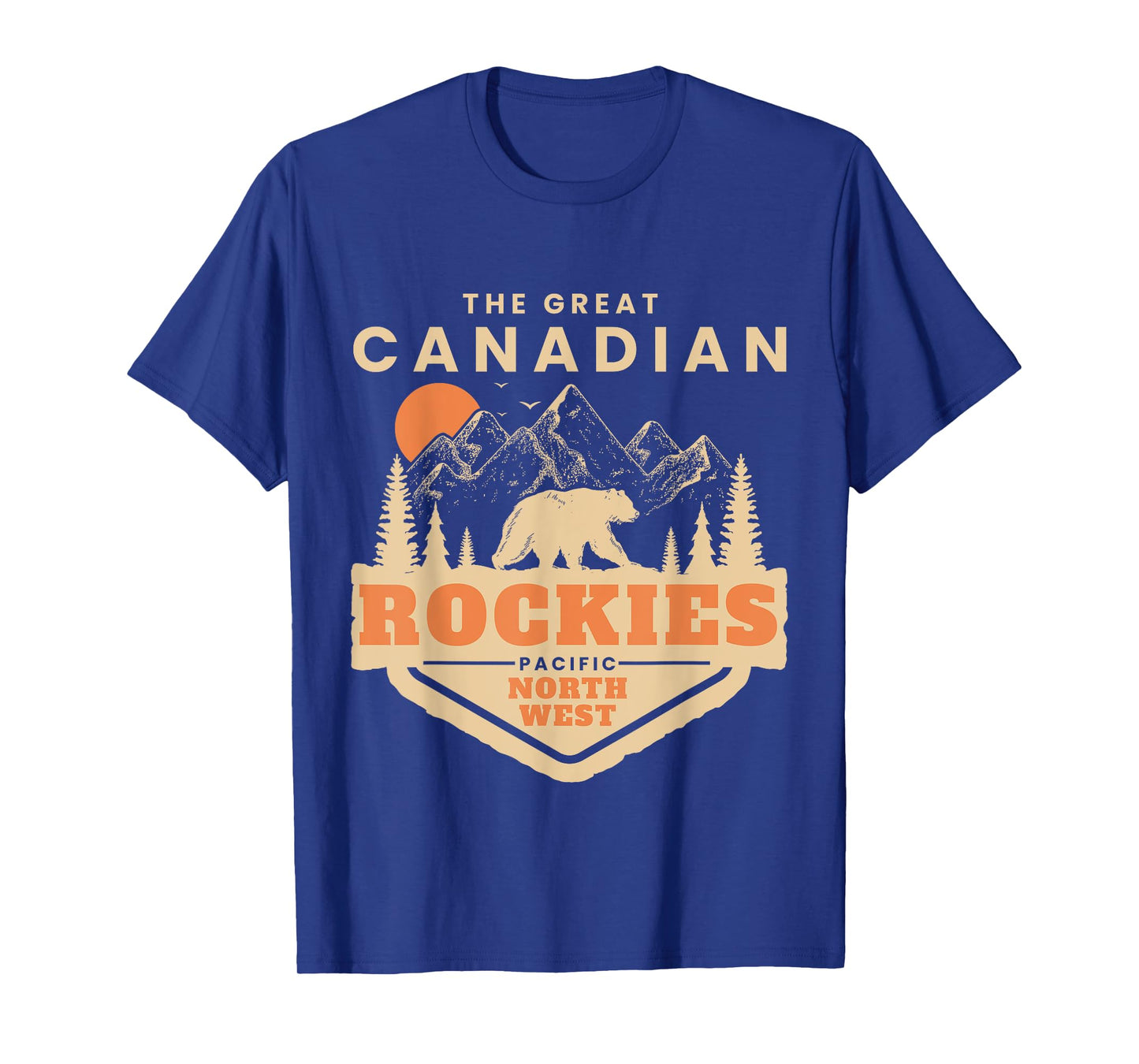 The Canadian Rockies Mountain Canadian National Park Vintage T-Shirt