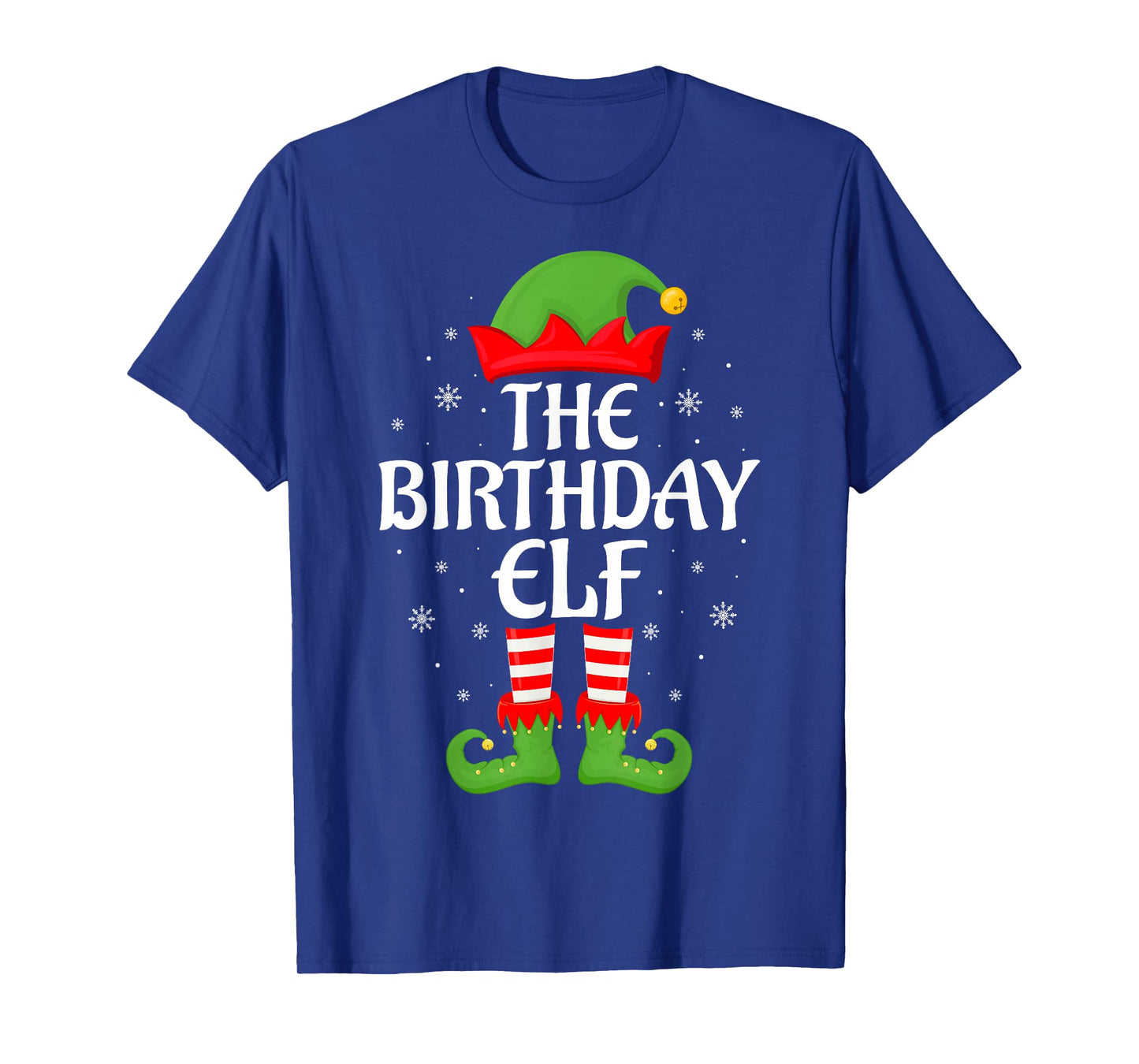 Birthday Elf Xmas Family Matching Elf Squad Christmas T-Shirt