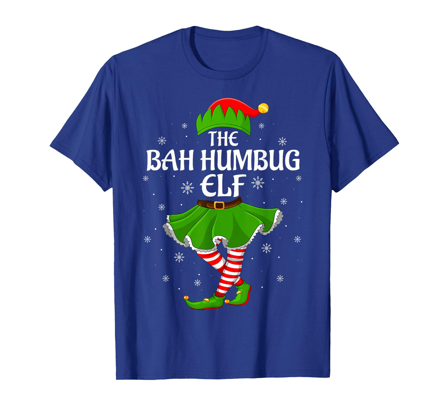 Bah Humbug Elf Christmas Family Girls Women Elf Squad Xmas T-Shirt