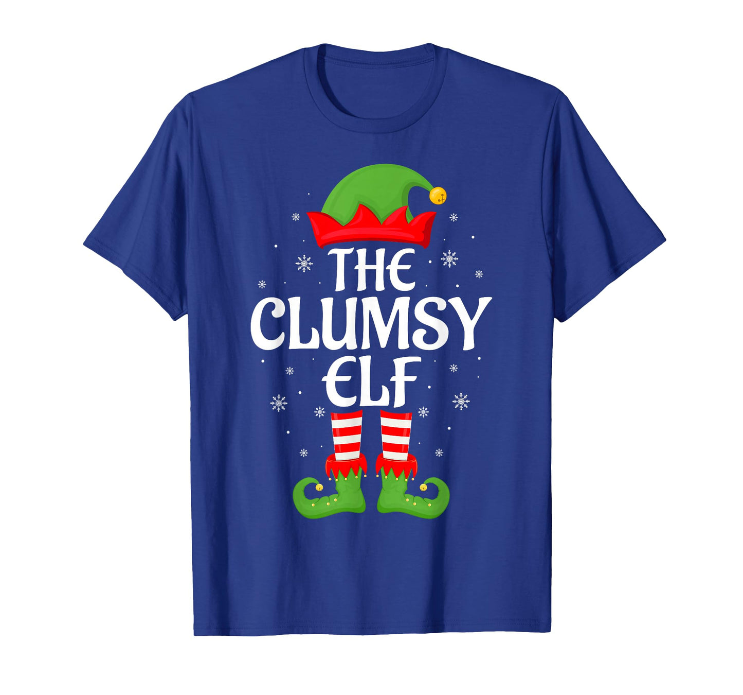 Clumsy Elf Xmas Family Matching Elf Squad Christmas T-Shirt