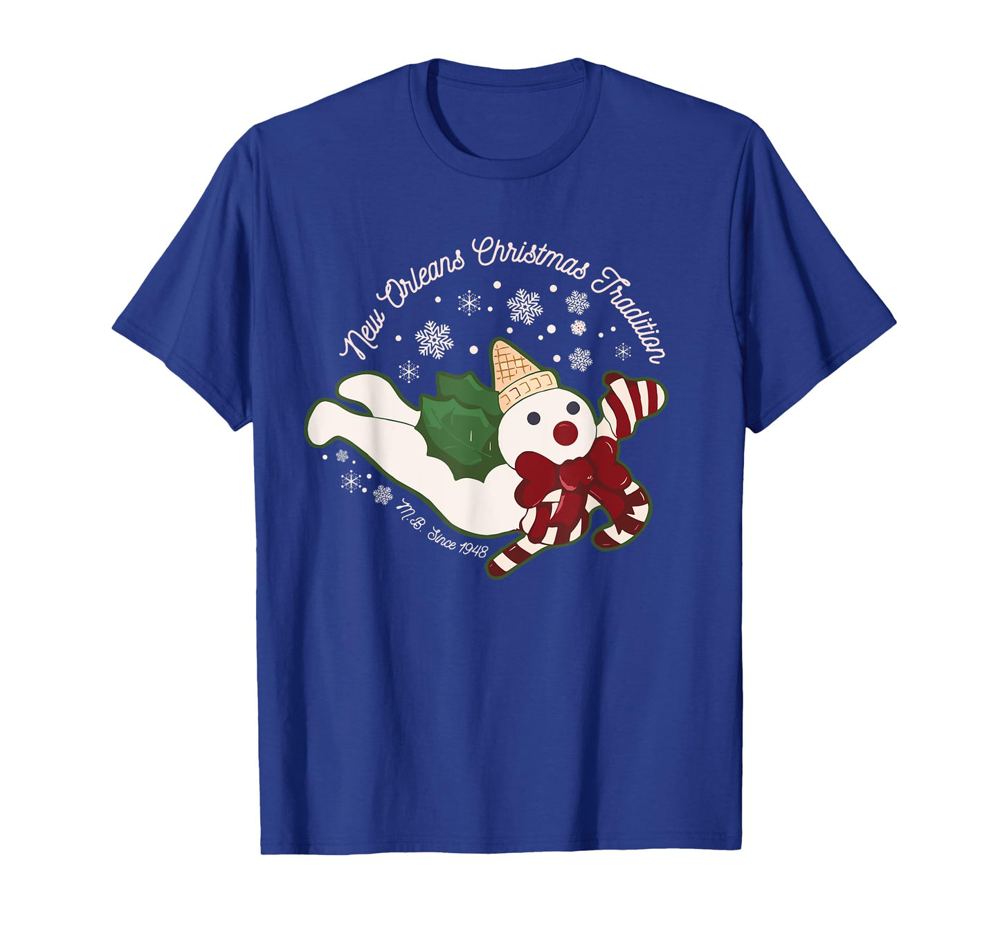 New Orleans Mr Bingle Christmas Tradition Snowmen Christmas T-Shirt