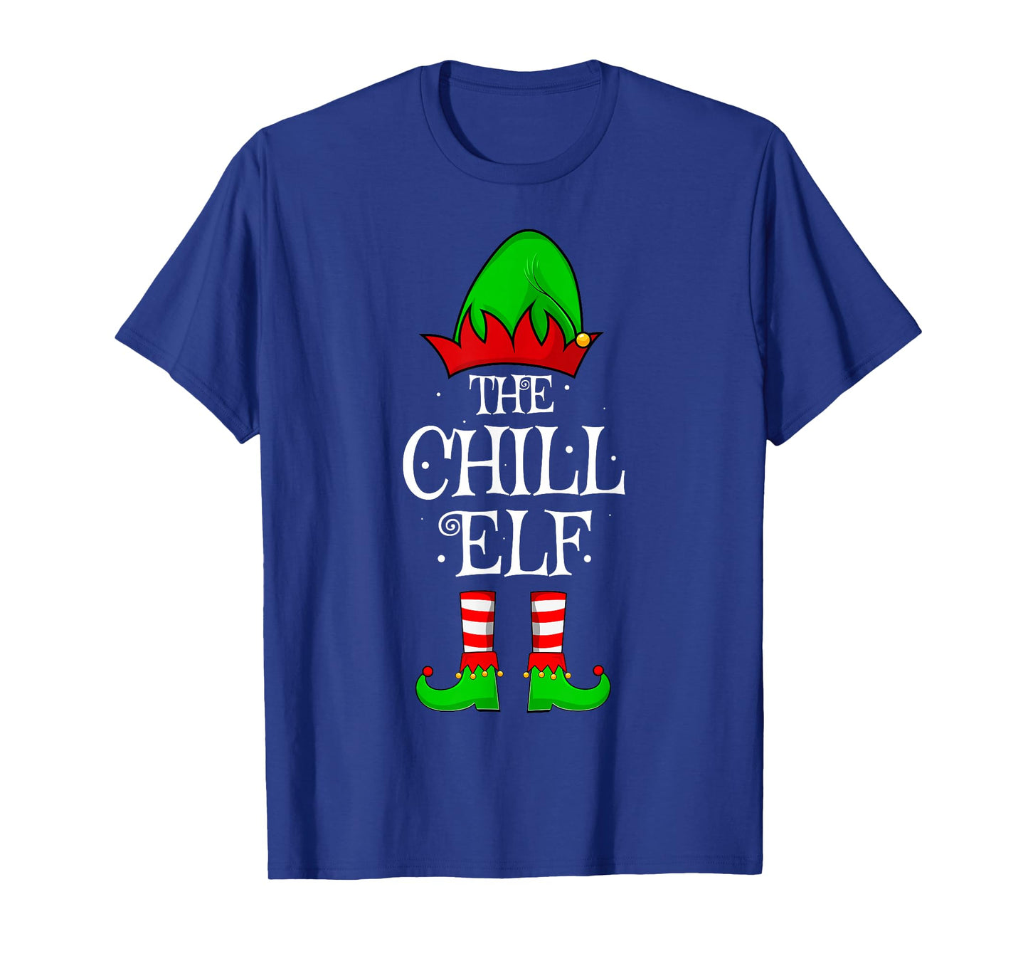 Chill Elf Xmas Matching Family Elf Squad Christmas Pajamas T-Shirt