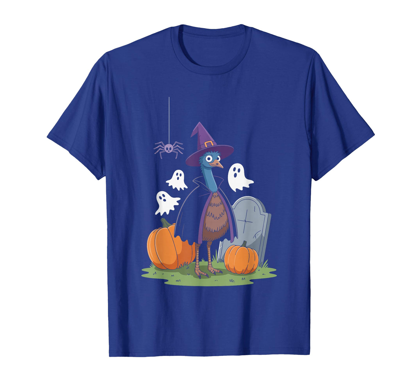 Raven Witch Halloween Magic with Pumpkins T-Shirt