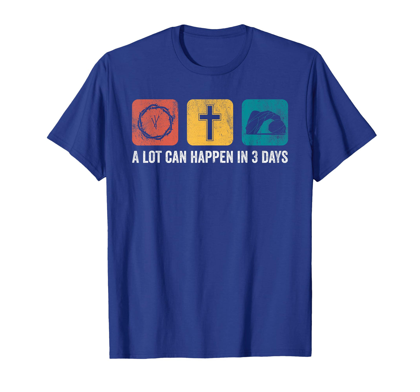 Vintage A Lot Can Happen in 3 Days Bible Easter Christian T-Shirt