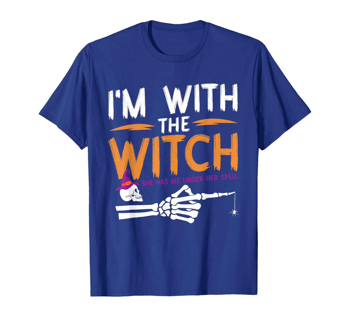 I'm with The Witch Funny Halloween Couple Costume Party T-Shirt