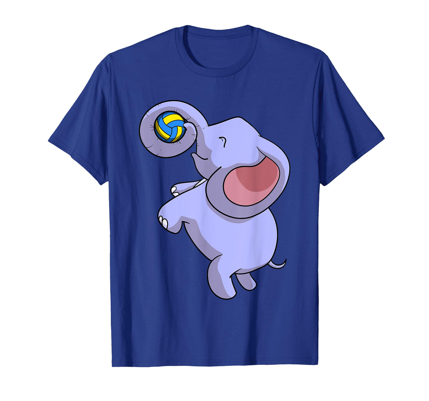 Funny Elephant Playing Volleyball Player Ball Game Outfit T-Shirt