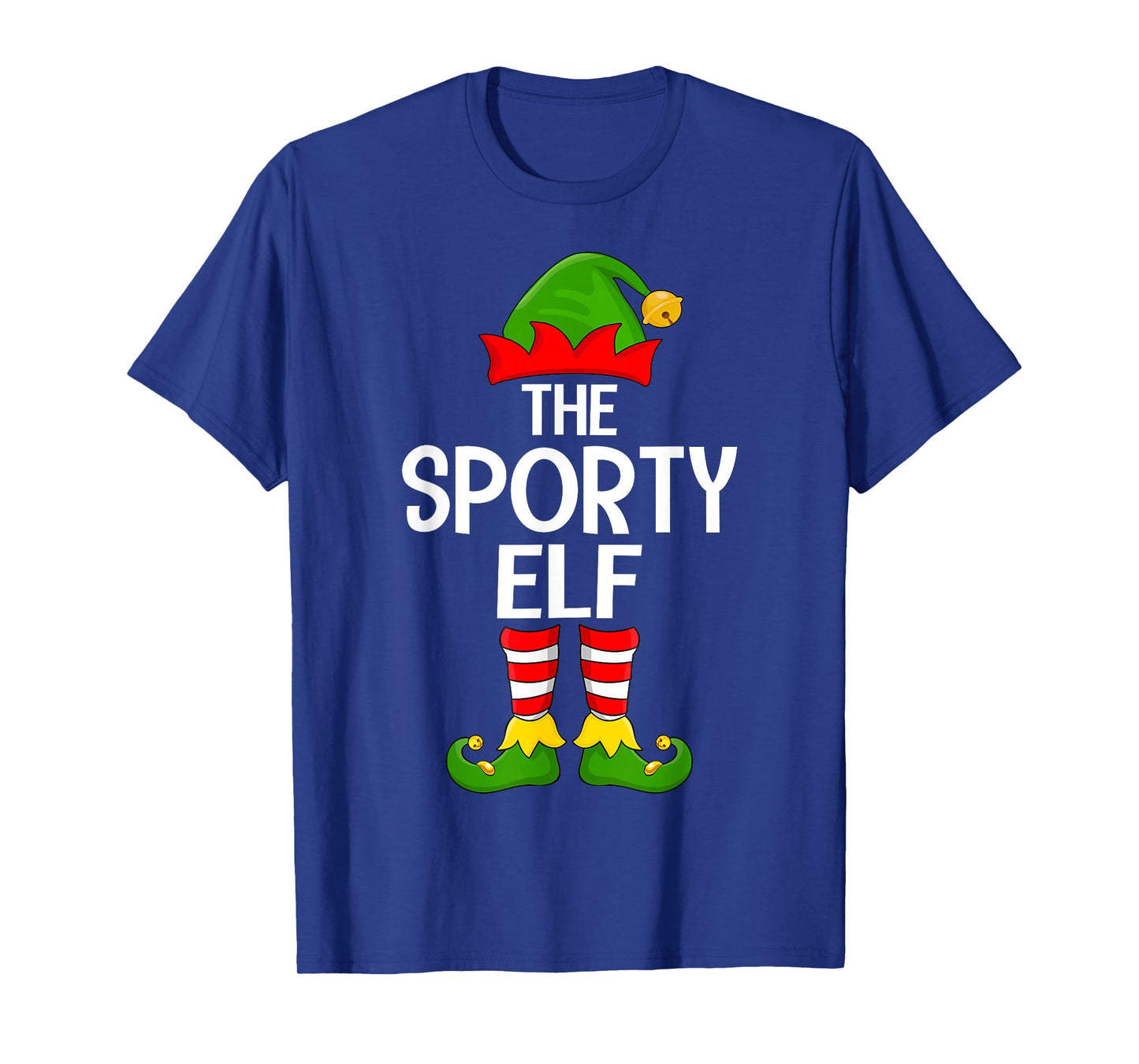 Sporty Elf Xmas Matching Family Elf Squad Christmas T-Shirt