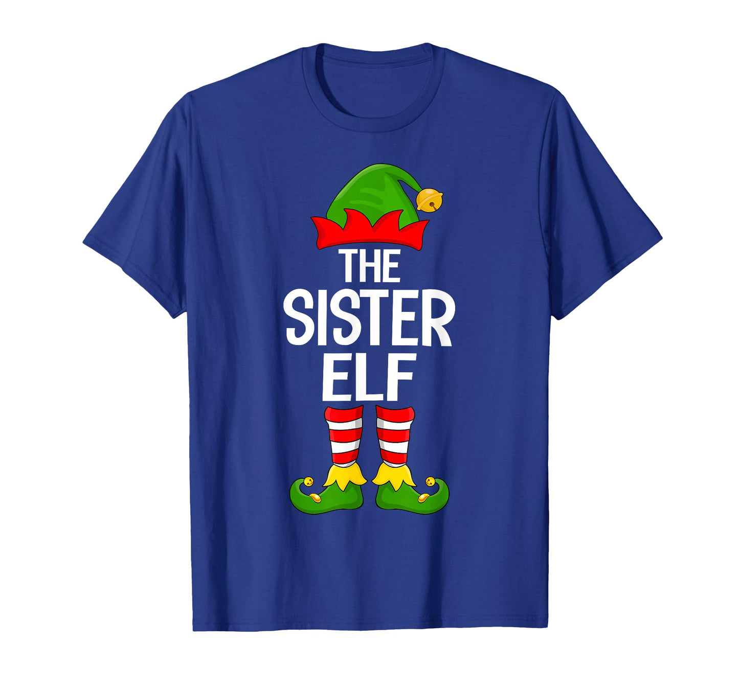 Sister Elf Xmas Matching Family Elf Squad Christmas Girls T-Shirt