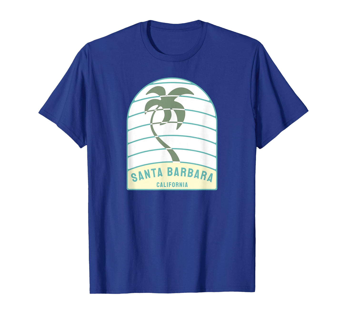 Santa Barbara Beach California Palm Tree CA Vacation T-Shirt