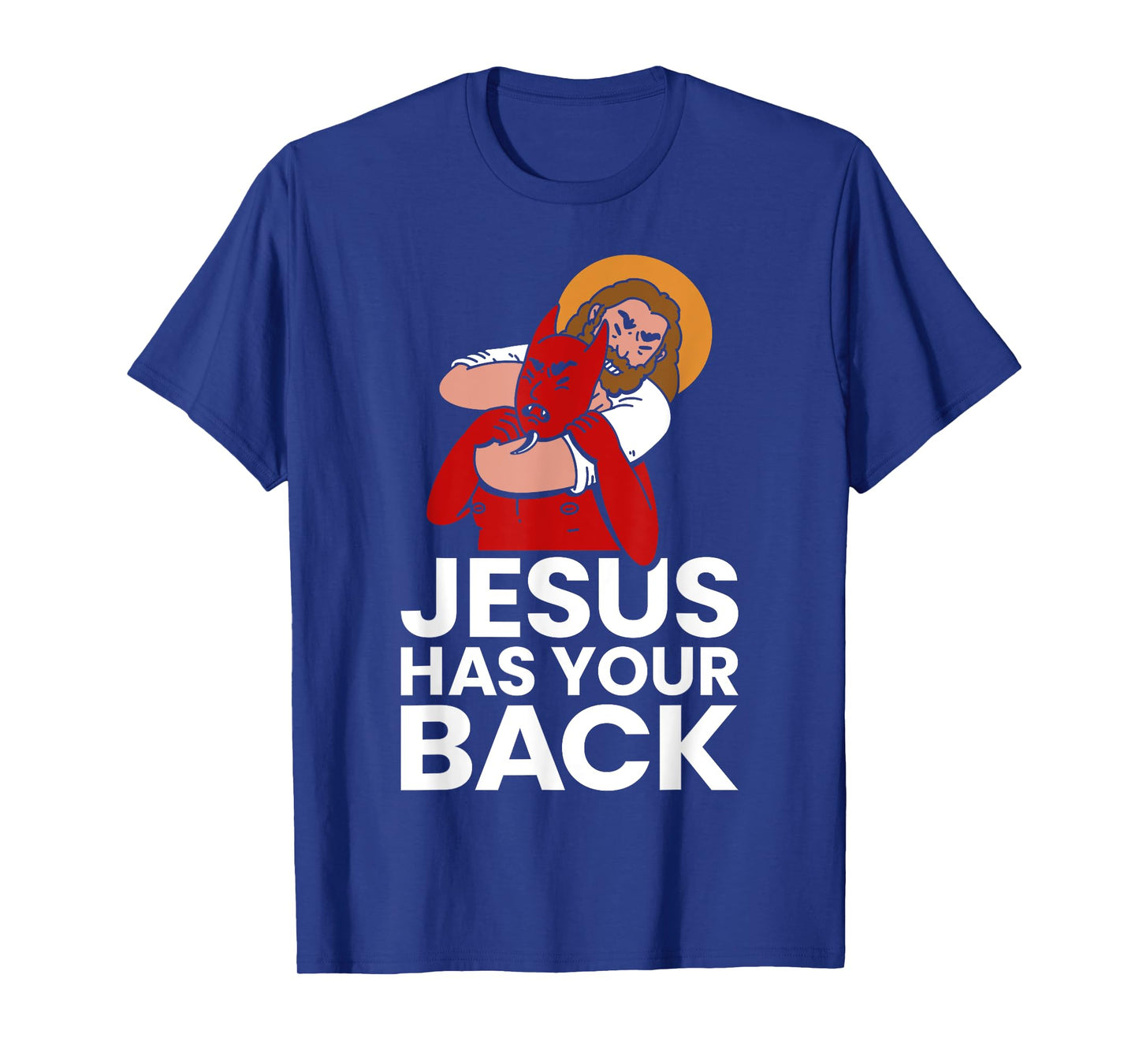 Jesus Has Your Back Christian Jiu-Jitsu Jew Jitsu MMA T-Shirt
