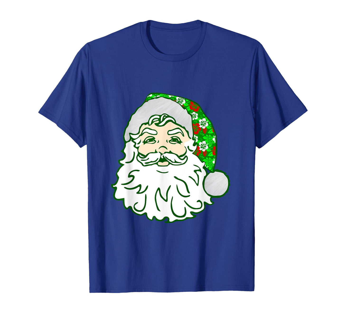 Luau Christmas Hawaiian Santa Claus Hawaii Xmas July T-Shirt