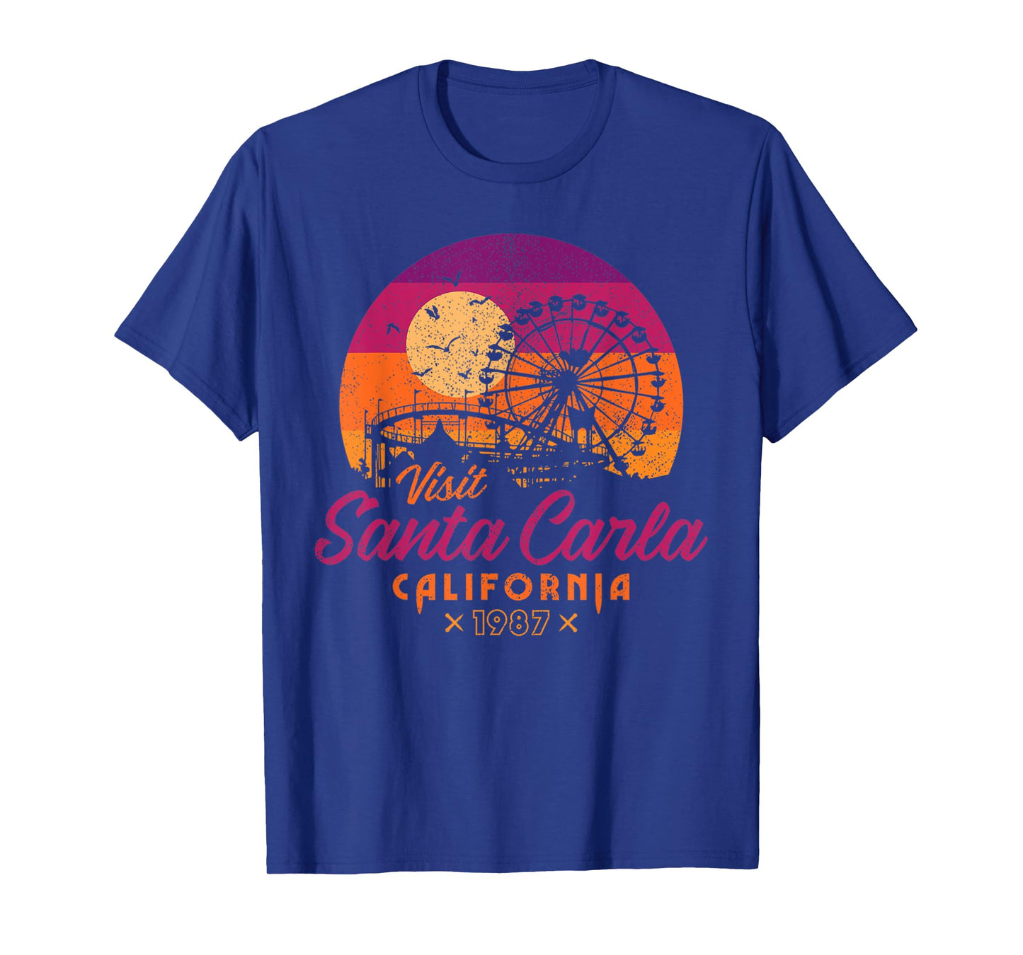 Vintage Visit Santa Carla 1987 California Retro Nostalgia T-Shirt
