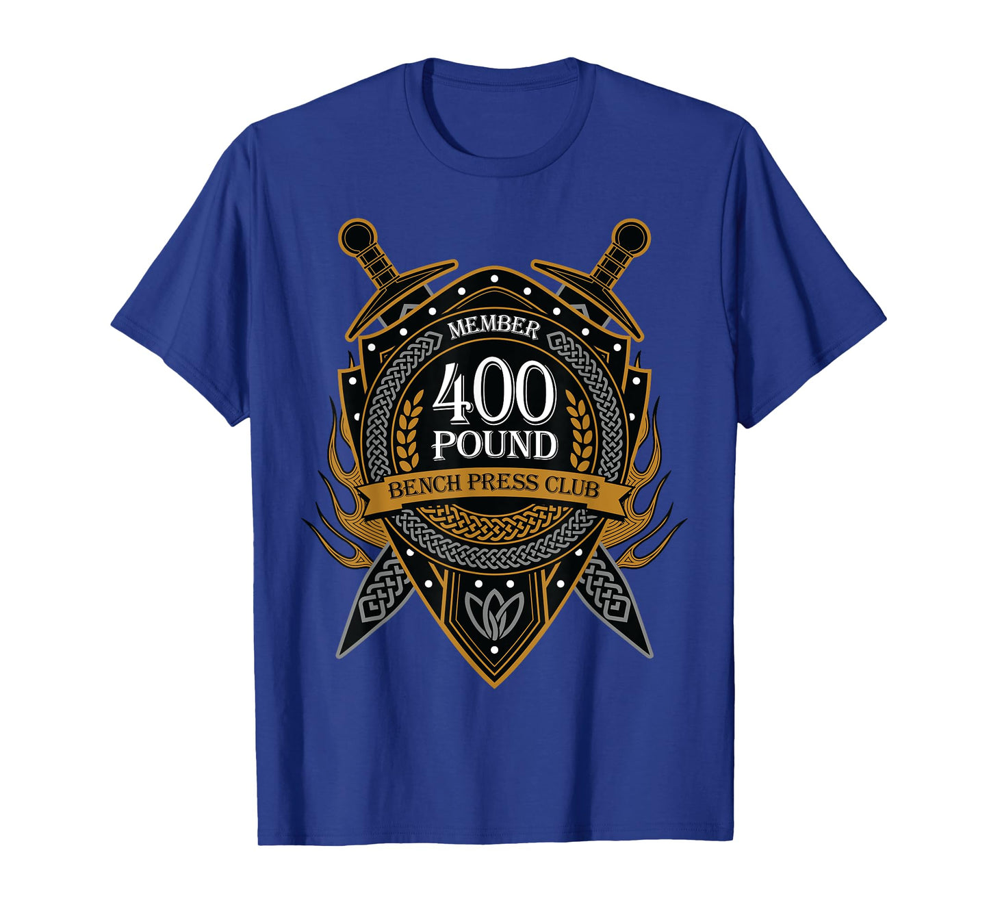 400 Pound Bench Press Club Member Celtic Shield Men Women T-Shirt