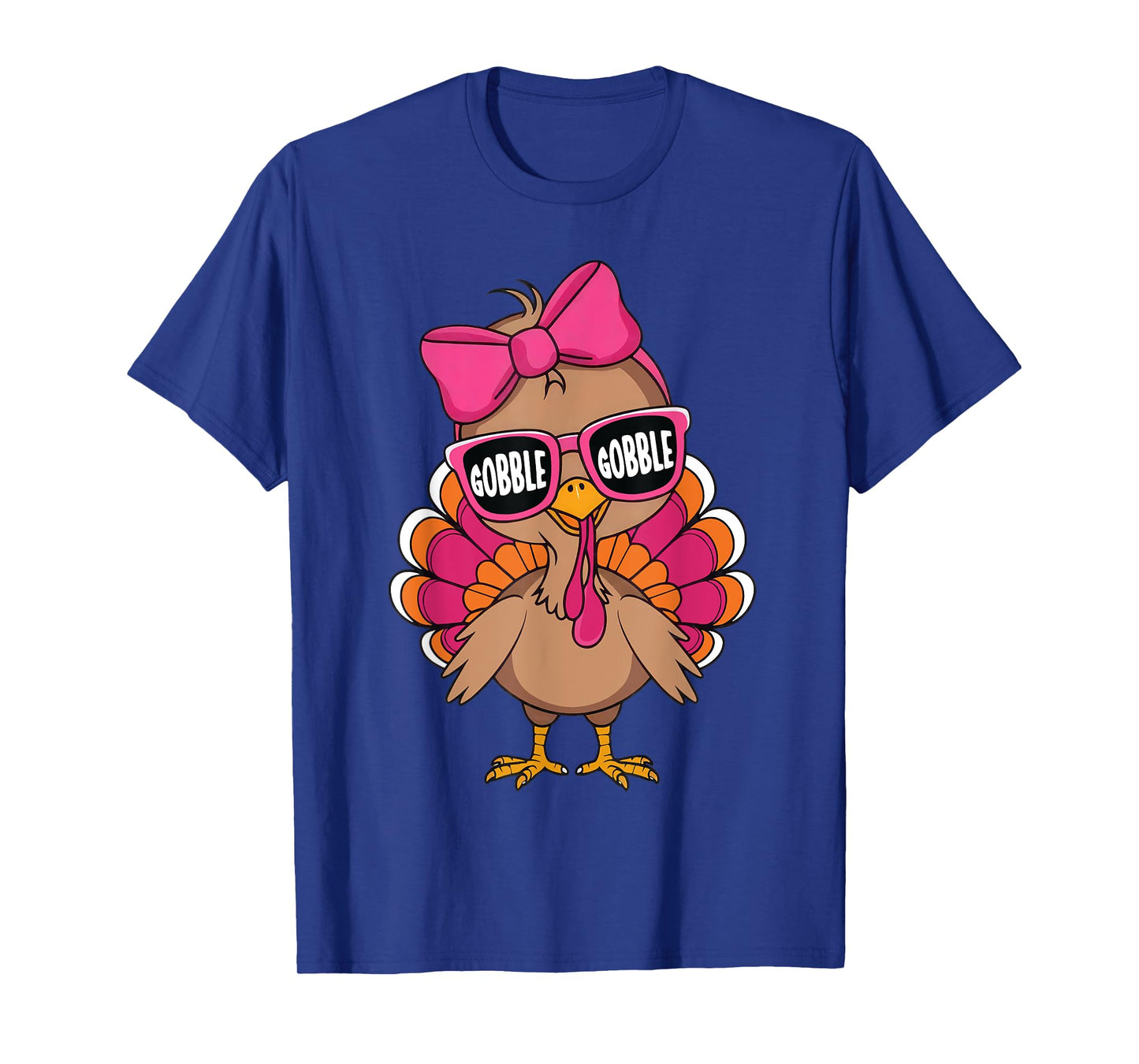 Gobble Turkey Day Happy Thanksgiving Toddlers Girls Kids T-Shirt