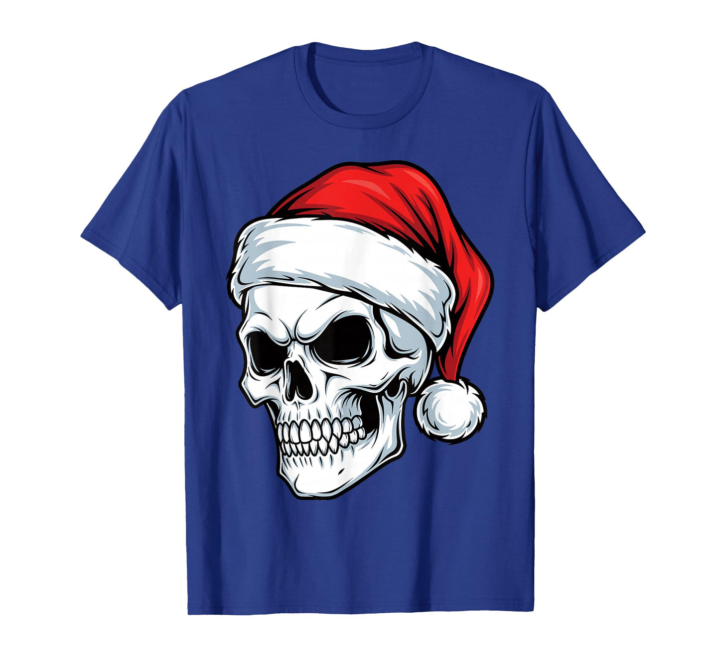 Hail Santa Heavy Pagan Solstice Gothic Skull Metal Christmas T-Shirt