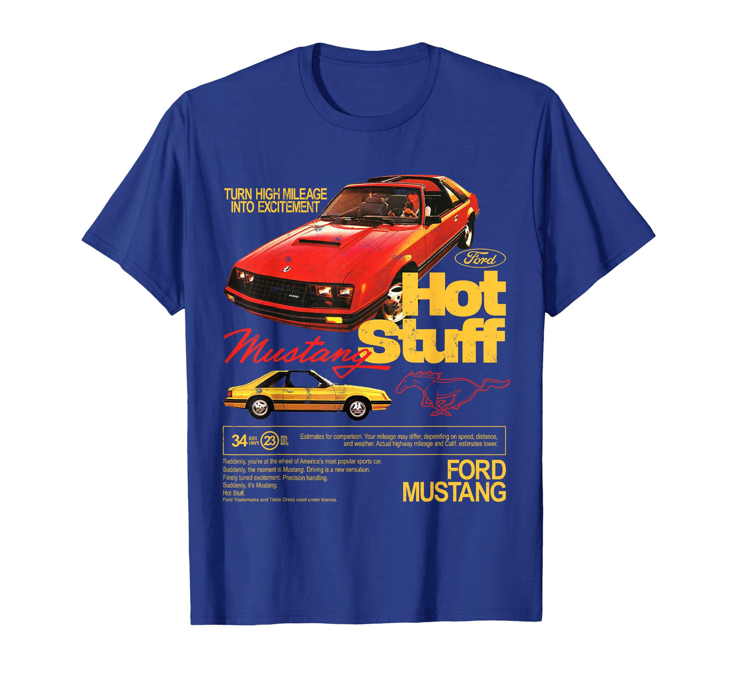 Ford - Mustang 1981 Hot Stuff with Pony Logo T-Shirt