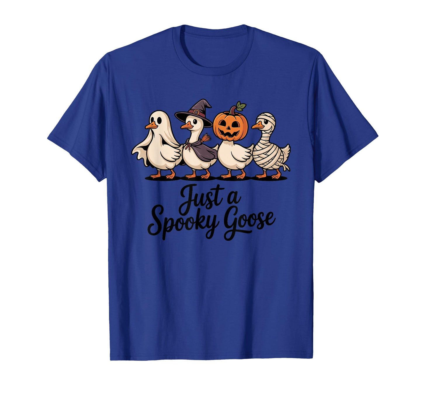 Goose Costume Witch Mummy Halloween Just a Spooky Goose T-Shirt