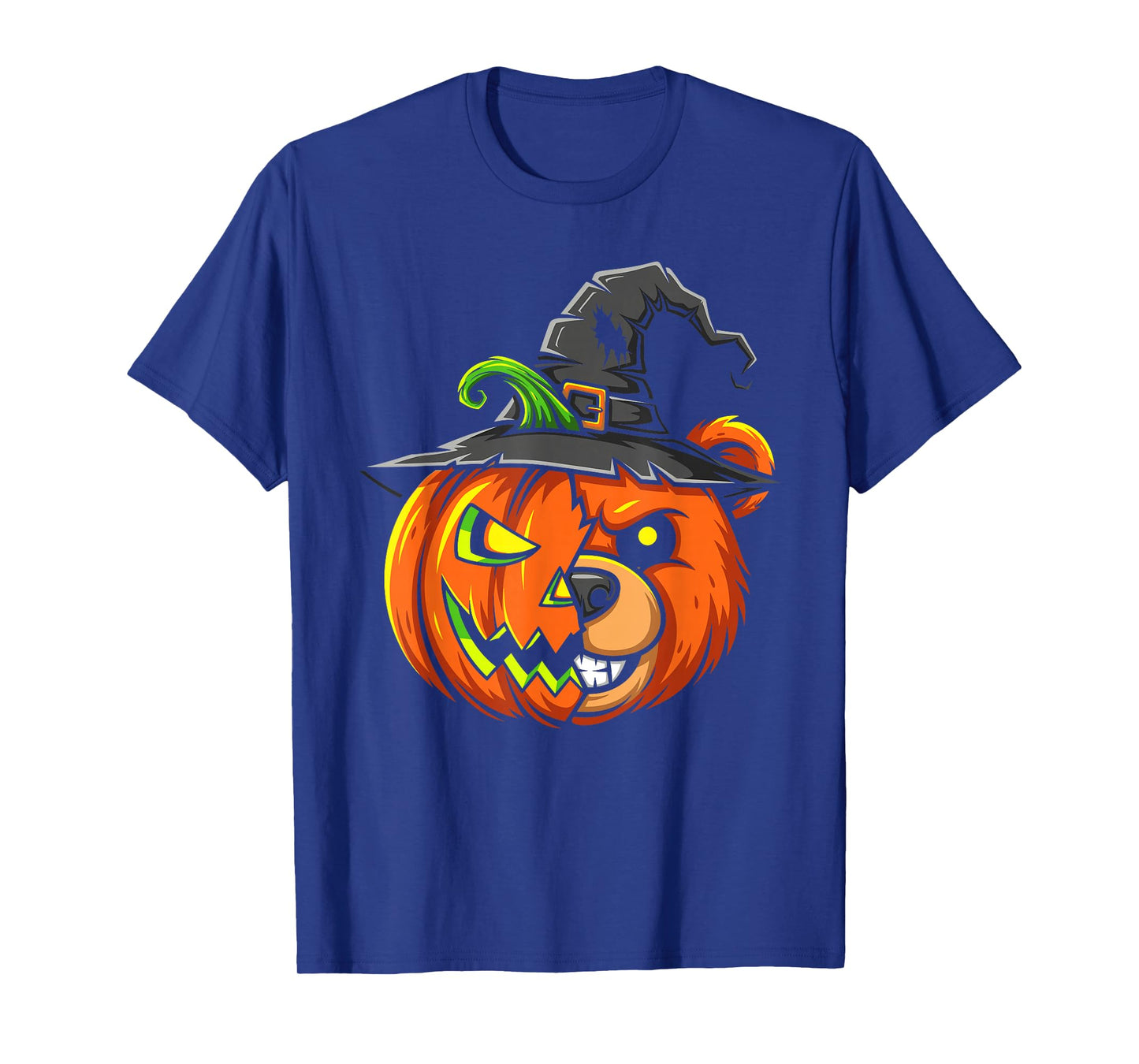 Bear Pumpkin Jack O Lantern Halloween Kids Mens Womens T-Shirt