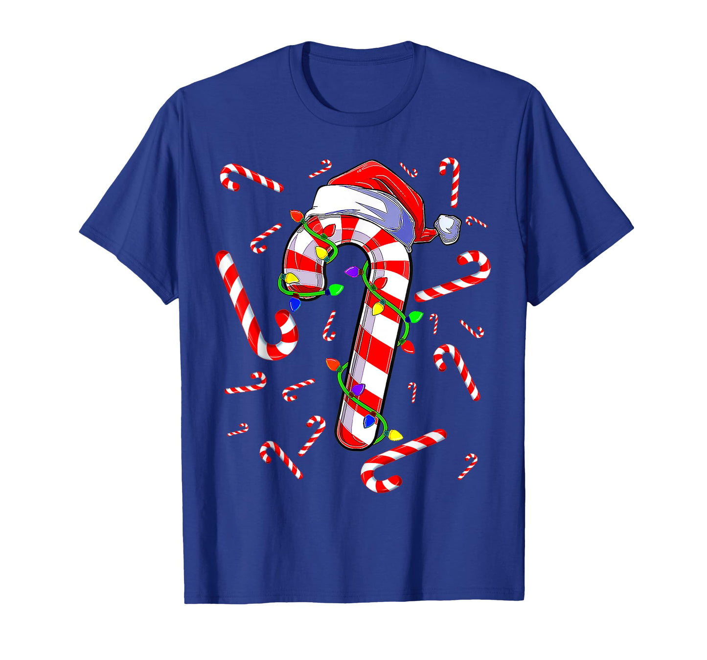 Candy Cane Merry And Bright Red And White Candy Costume T-Shirt