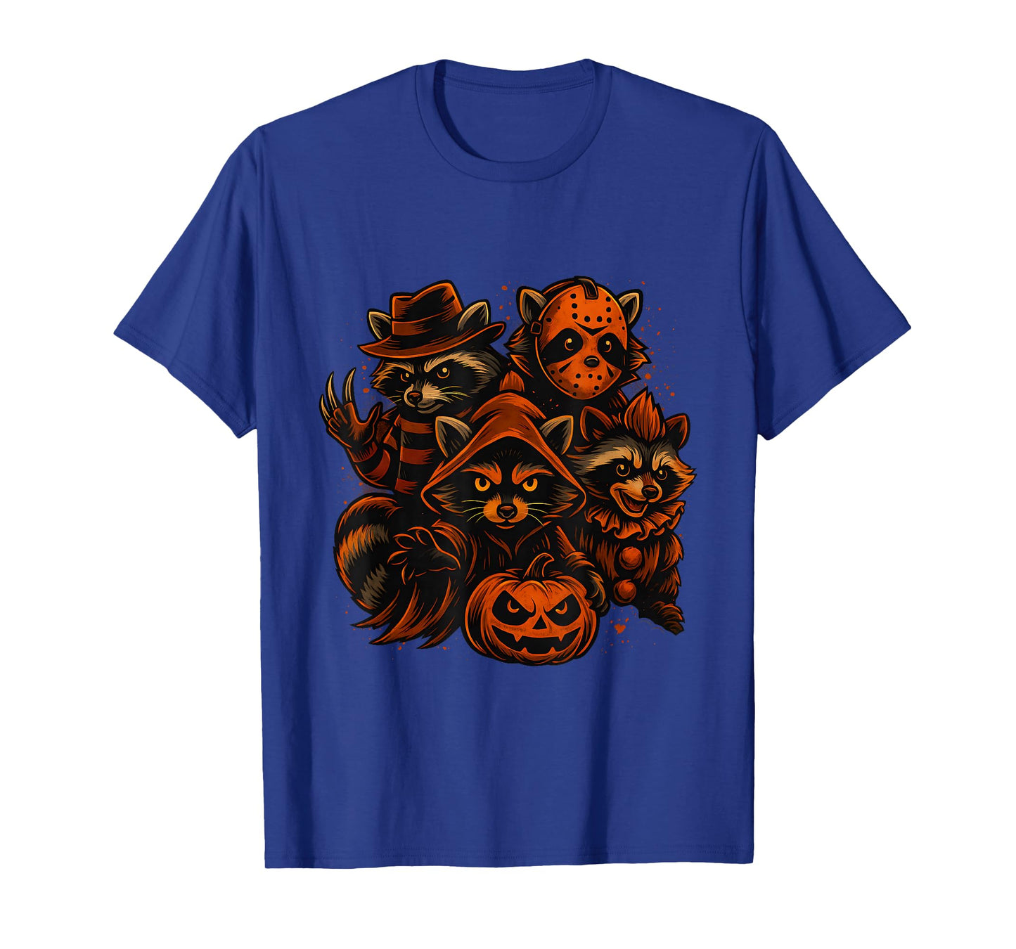 Scary Raccoons Halloween Costume Creepy Cute Animal Art T-Shirt