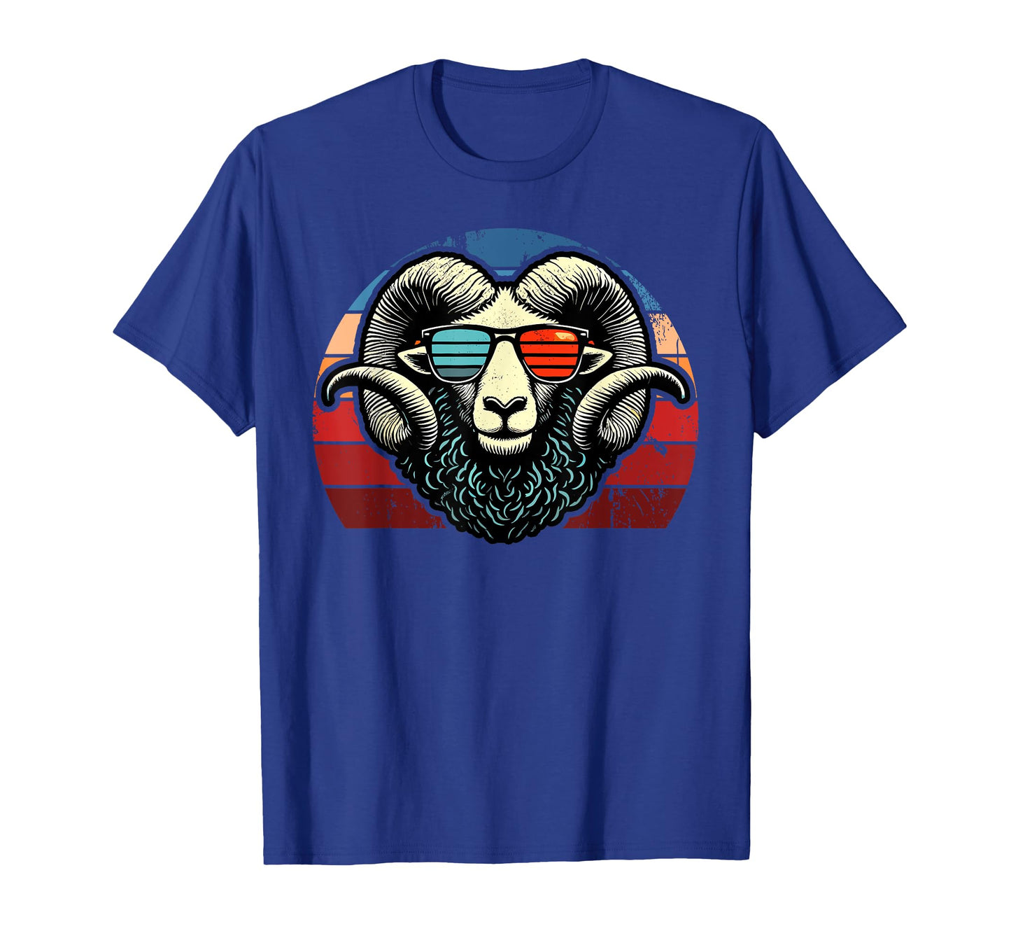 Retro Ram in Sunglasses Men Women Kids Novelty Funny Ram T-Shirt