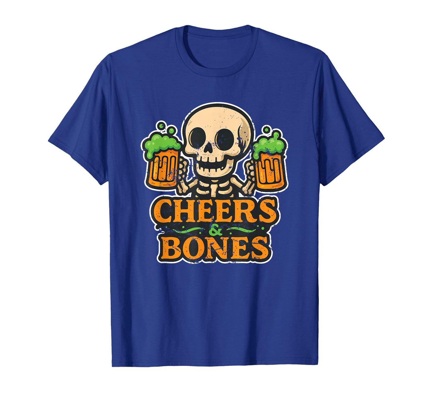 Cheers and Bones Skeleton Beer T-Shirt
