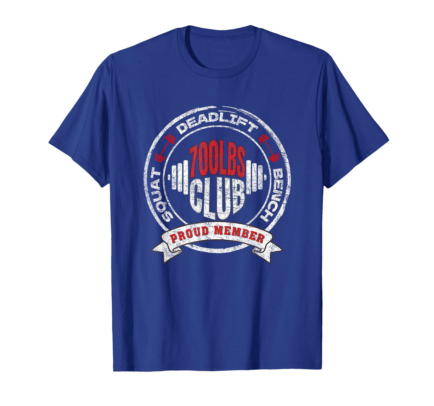700LBS Club Powerlifting Strength Training Weightlifting Gym T-Shirt